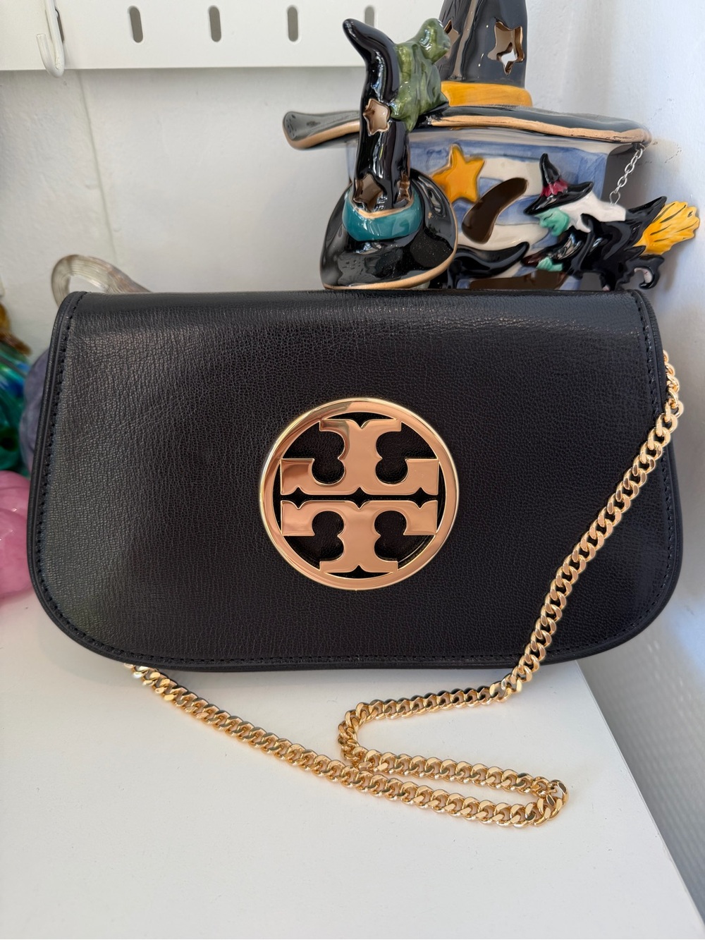 Tory Burch Black Reva Clutch